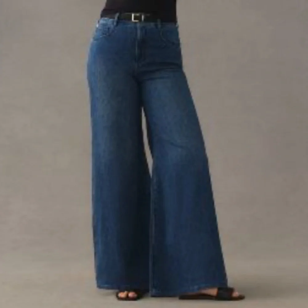 Pilcro High-Rise Wide-Leg Trouser Jeans size 27 - Picture 2 of 8